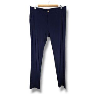 Rhone Commuter Pants Mens 34x32.5 Navy Blue Performance Lightweight Golf Stretch